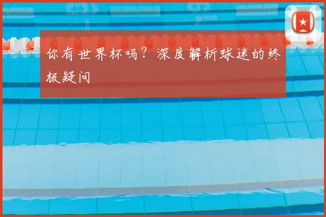 你有世界杯吗？深度解析球迷的终极疑问